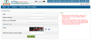 aadhar link to paincard