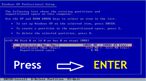 xp install here