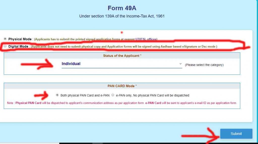 Online csc uti pan card correction Online csc uti pan card correction