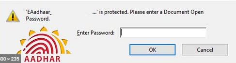 aadhar passowrd