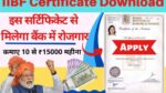 IIBF Certificate Download