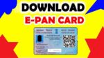 e pan card download