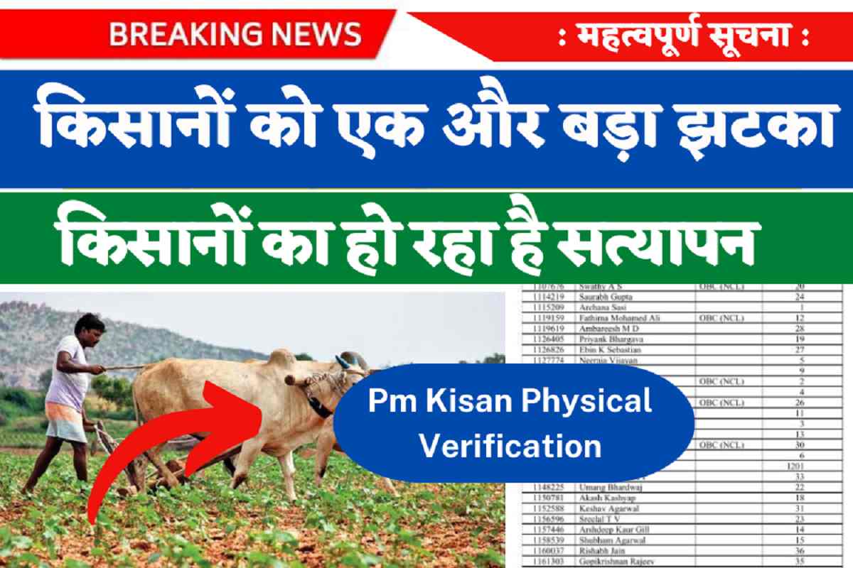 Pm Kisan Physical Verification