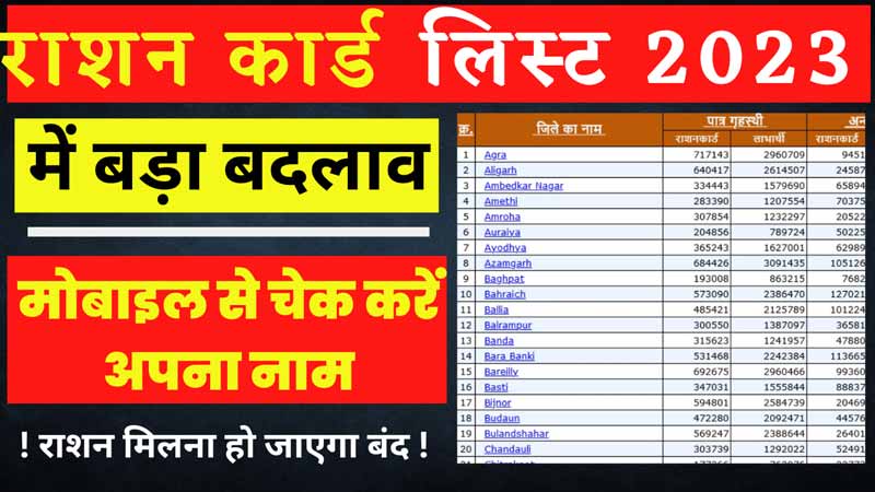 Ration Card New List 2023