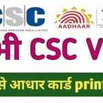 csc aadhar print