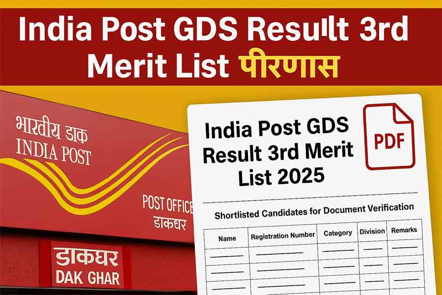 India Post GDS Result 3rd Merit List 2025